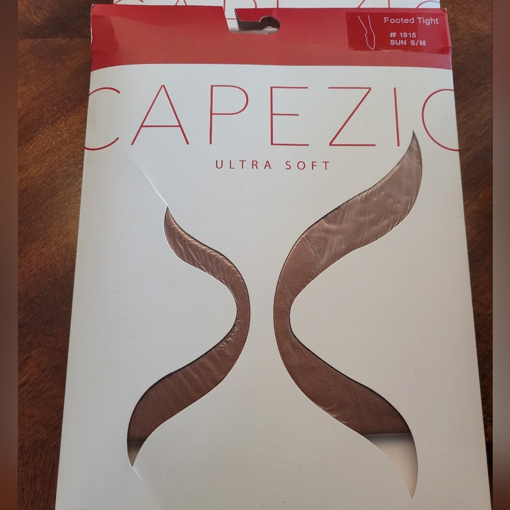 CAPEZIO Ultra Soft Footed Tight #1915 Sun S/M New